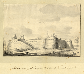 804933 Gezicht op de schans bij Jutphaas.N.B. De gemeenten Jutphaas en Vreeswijk zijn per 1 juli 1971 samengevoegd tot ...